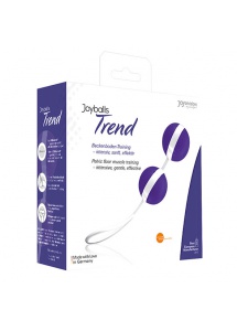 Kulki gejszy podwójne - Joydivision Joyballs Trend Duo  Biały z Fioletowym