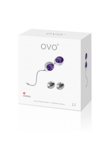 Kulki stymulujące gejszy - Ovo L1 Love Balls  Fioletowy