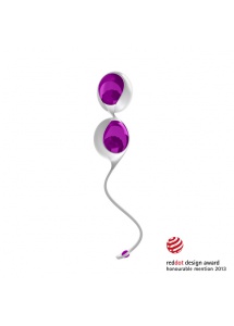 Kulki stymulujące gejszy - Ovo L1 Love Balls  Fioletowy Jasny