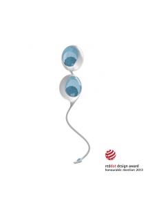 Kulki stymulujące gejszy - Ovo L1 Love Balls  Niebieski