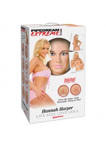 Lalka dmuchana premium -  Pipedream Extreme Dollz Hannah Harper Life-Size Love Doll