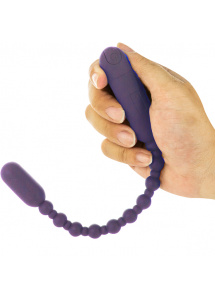 Łańcuszek kulek analnych - Rechargeable PowerBullet Booty Beads   Fioletowy
