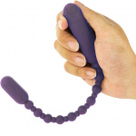 Łańcuszek kulek analnych - Rechargeable PowerBullet Booty Beads   Fioletowy