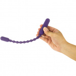 Łańcuszek kulek analnych - Rechargeable PowerBullet Booty Beads   Fioletowy