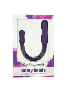 Łańcuszek kulek analnych - Rechargeable PowerBullet Booty Beads   Fioletowy