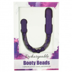 Łańcuszek kulek analnych - Rechargeable PowerBullet Booty Beads   Fioletowy