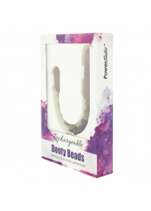 Łańcuszek kulek analnych - Rechargeable PowerBullet Booty Beads   Fioletowy