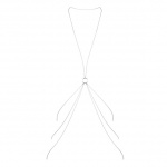 Łańcuszek ozdobny - Bijoux Indiscrets Magnifique 8 Body Chain Srebrny