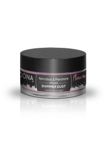 Lśniący jadalny puder do ciała z feromonami - Dona Shimmer Dust 25 ml Złoty