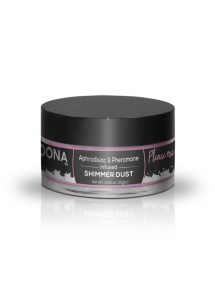 Lśniący jadalny puder do ciała z feromonami - Dona Shimmer Dust 25 ml Różowy