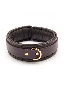 Luksusowa obroża ze skóry - Coco de Mer Leather Collar Brown  