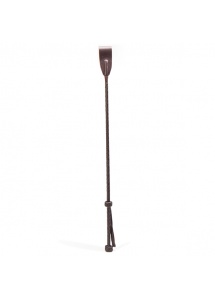 Luksusowa szpicruta ze skóry  - Coco de Mer Leather Riding Crop Brown  