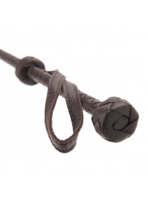 Luksusowa szpicruta ze skóry  - Coco de Mer Leather Riding Crop Brown  