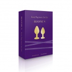 Luksusowe złote plugi analne - Rianne S Booty Plug Luxury Set 2x Gold 