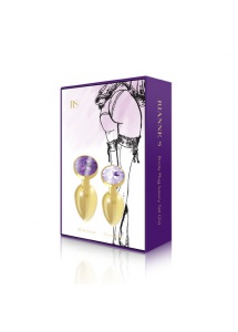 Luksusowe złote plugi analne - Rianne S Booty Plug Luxury Set 2x Gold 