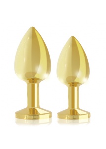 Luksusowe złote plugi analne - Rianne S Booty Plug Luxury Set 2x Gold 