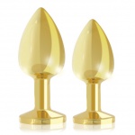 Luksusowe złote plugi analne - Rianne S Booty Plug Luxury Set 2x Gold 