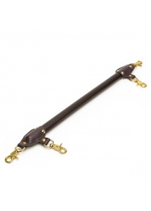 Luksusowy drążek do rozpinania ze skóry - Coco de Mer Leather Spreader Bar Brown