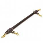 Luksusowy drążek do rozpinania ze skóry - Coco de Mer Leather Spreader Bar Brown