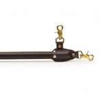 Luksusowy drążek do rozpinania ze skóry - Coco de Mer Leather Spreader Bar Brown