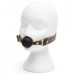 Luksusowy knebel skórzany - Coco de Mer Leather Ball Gag Brown  