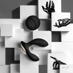 Luksusowy masażer prostaty - Lelo Hugo Prostate Massager  Czarny