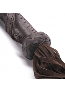 Luksusowy pejcz skórzany - Coco de Mer Leather Flogger Brown  