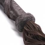 Luksusowy pejcz skórzany - Coco de Mer Leather Flogger Brown  