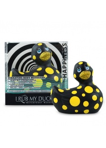 Malowniczy stymulator łechtaczki -  Rub My Duckie 2.0 Happiness  Czarny