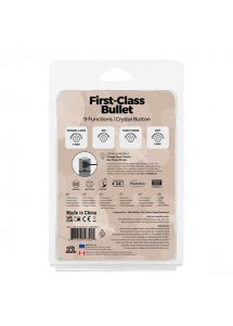 Mały masażer wibrator - PowerBullet First Class Mini Bulllet with Crystal 9 Function Różowy