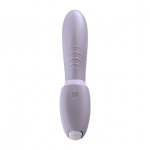 Masażer bezdotykowy łechtaczki i wibrator punktu G - Satisfyer Sunray Insertable Double Air Pulse Vibrator Fioletowy