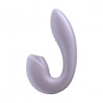 Masażer bezdotykowy łechtaczki i wibrator punktu G - Satisfyer Sunray Insertable Double Air Pulse Vibrator Fioletowy
