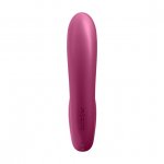 Masażer bezdotykowy łechtaczki i wibrator punktu G - Satisfyer Sunray Insertable Double Air Pulse Vibrator Wiśniowy