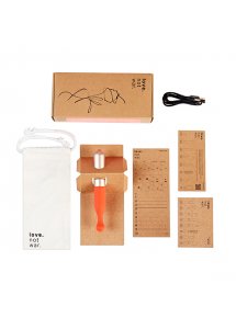 Masażer  do łechtaczki - Love Not War Meile Pomarańczowy