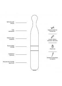 Masażer  do łechtaczki - Love Not War Meile Pomarańczowy