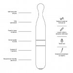 Masażer  do łechtaczki - Love Not War Meile Pomarańczowy