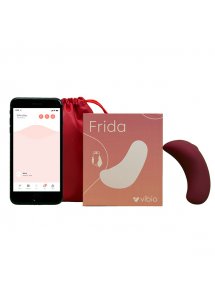 Masażer do majteczek i dłoni - Vibio Frida Lay-On Vibrator Czerwony