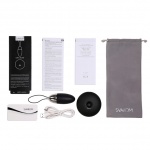 Masażer i jajeczko z pilotem - Svakom Luna Selene Vibrating Bullet Czarny