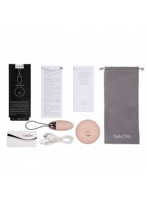 Masażer i jajeczko z pilotem - Svakom Luna Selene Vibrating Bullet Khaki