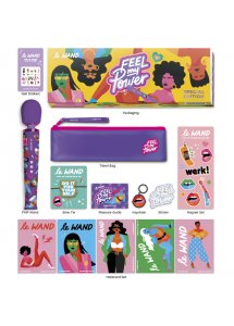 Masażer intymny magiczna różdżka - Le Wand Feel My Power Jade Purple Brown Edition  