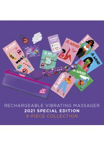 Masażer intymny magiczna różdżka - Le Wand Feel My Power Jade Purple Brown Edition  