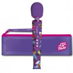 Masażer intymny magiczna różdżka - Le Wand Feel My Power Jade Purple Brown Edition  