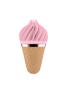 Masażer jak rożek lodowy - Satisfyer Lay-On Sweet Temptation  Różowy