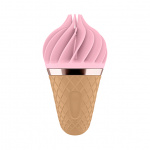 Masażer jak rożek lodowy - Satisfyer Lay-On Sweet Temptation  Różowy