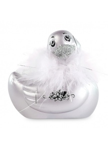 Masażer kaczuszka elegantka - I Rub My Duckie 2.0 Paris  Srebrny