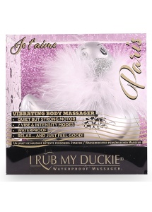 Masażer kaczuszka elegantka - I Rub My Duckie 2.0 Paris  Srebrny