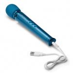 Masażer - Le Wand  Petite Rechargeable Vibrating Massager Niebieski