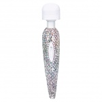 Masażer łechtaczki z kryształów Swarovsky - Bodywand Crystalized USB Wand Massager 
