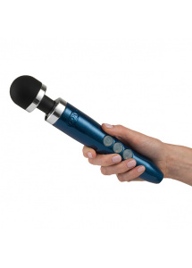 Masażer łechtaczki - Doxy Die Cast 3R Rechargeable Wand Massager Blue Flame  