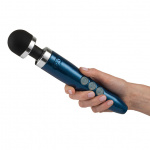 Masażer łechtaczki - Doxy Die Cast 3R Rechargeable Wand Massager Blue Flame  